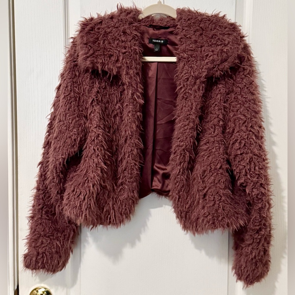 Torrid Sherpa Crop Jacket 1x
